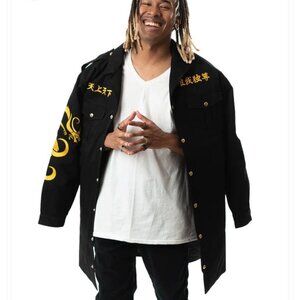 Anime Gear Guru TOKYO REVENGERS Embroidered Weatherproof Denim Jacket 5'8- 6'11